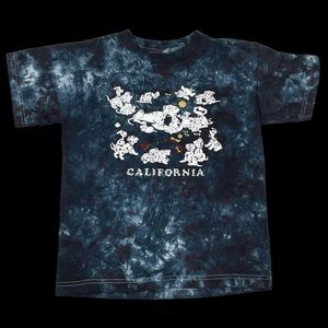 ✨SOLD✨ Tie Dye California 101 Dalmatians Hand Dyed T-Shirt YXL